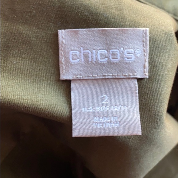 Chico’s size 2 Poplin Utility midi dress - Picture 4 of 5